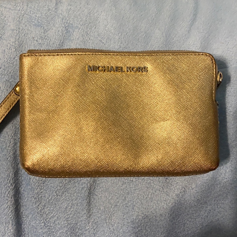 Michael Kors double zipper wallet